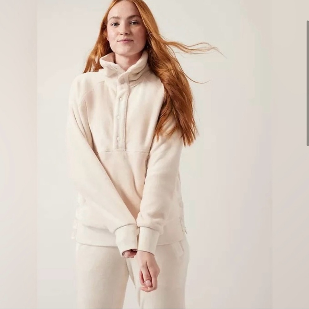 NWT Recover Cozy Snap Front Sweatshirt - Picture 1 of 6